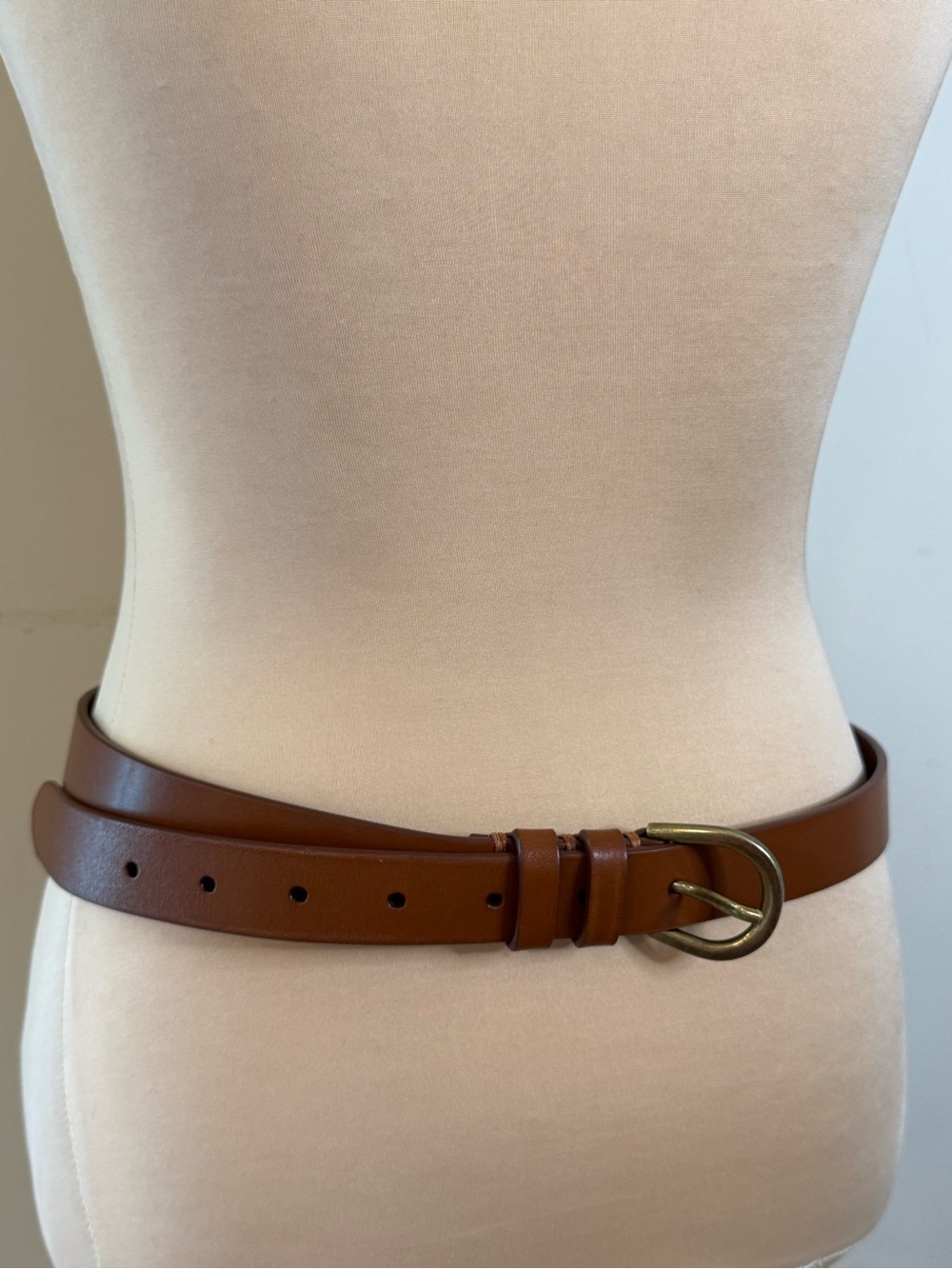 Loft brown leather country western classic belt SZ M